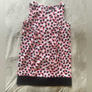 Ronni Nicole Black and Pink Geometric Dress